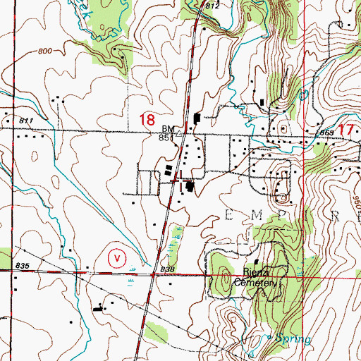 Topographic Map of Fourth Street School, WI
