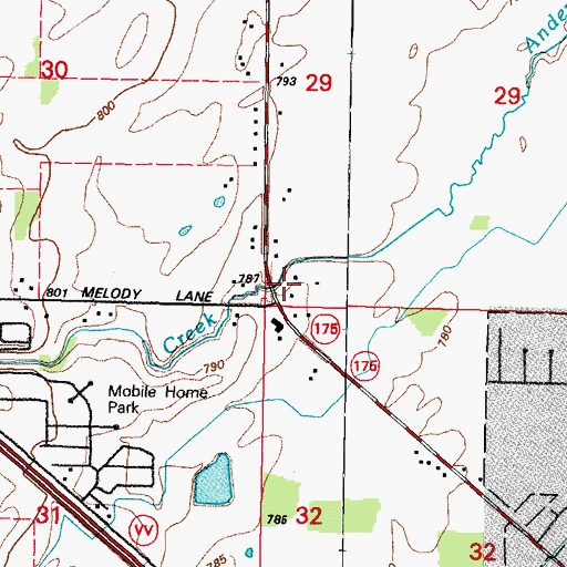Topographic Map of Franklin School, WI