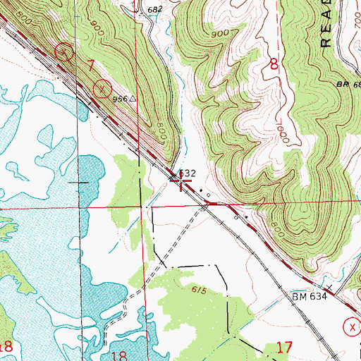 Topographic Map of Gasner Hollow, WI