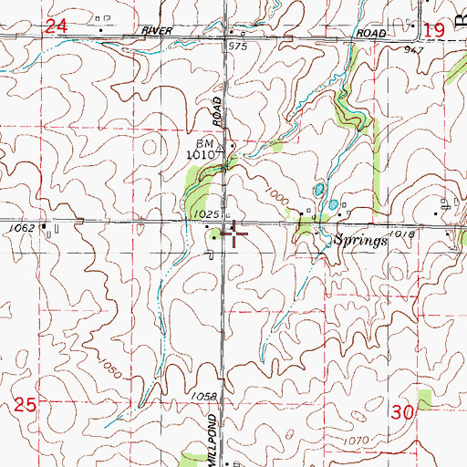 Topographic Map of Genessee School (historical), WI