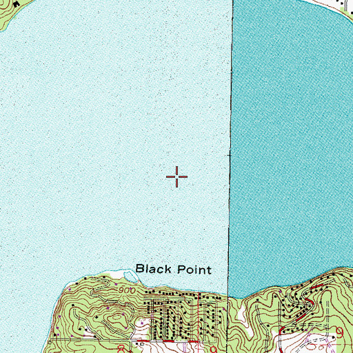 Topographic Map of Lake Geneva, WI