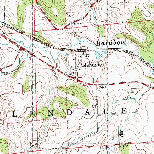 Topographic Map of Glendale, WI