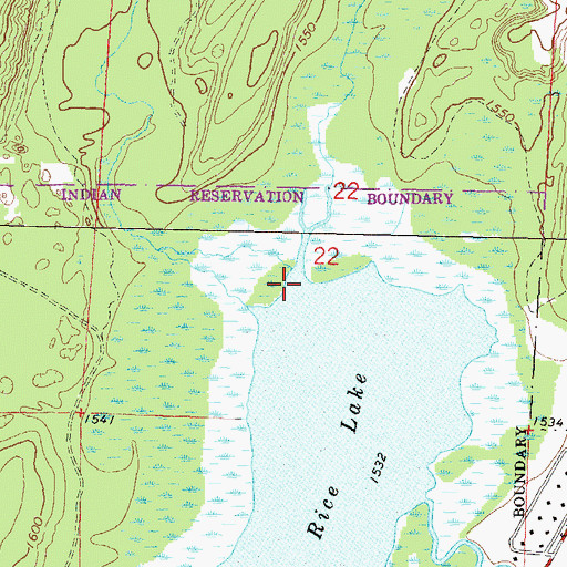 Topographic Map of Gliske Creek, WI