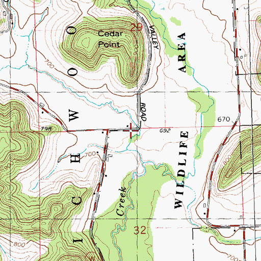 Topographic Map of Gobin Hollow, WI