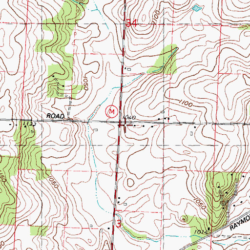 Topographic Map of Gordon School, WI