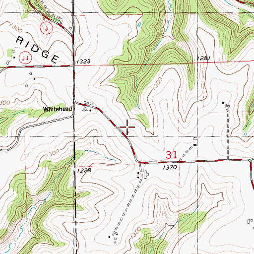 Topographic Map of Grand View School, WI