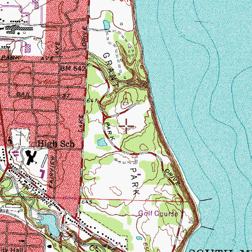 Topographic Map of Grant Park, WI