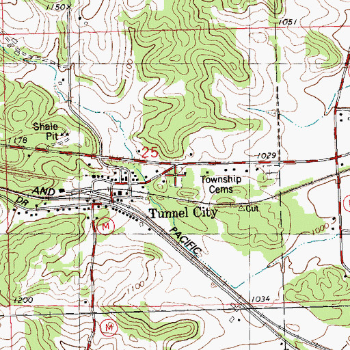 Topographic Map of Greenfield Cemetery, WI
