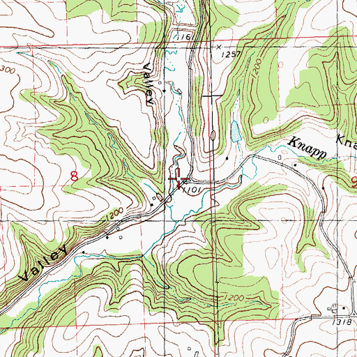 Topographic Map of Gronemus Valley, WI