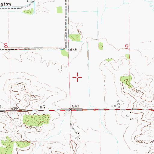 Topographic Map of Halverson Valley, WI