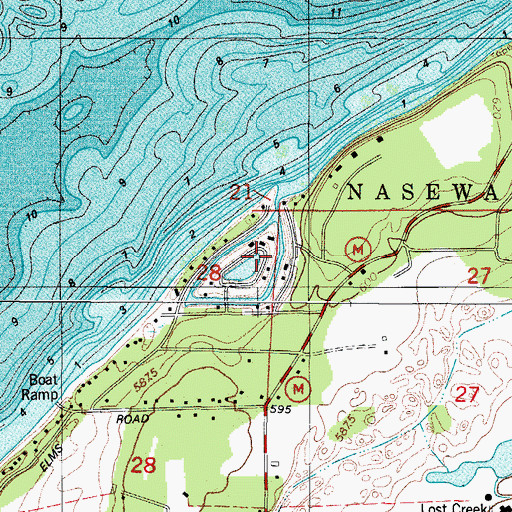 Topographic Map of Hi-Cliff Park, WI