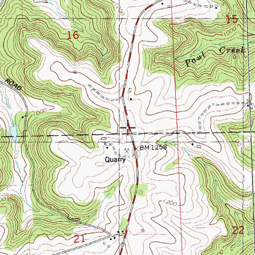 Topographic Map of Highpoint School, WI