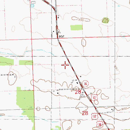 Topographic Map of Hoile School, WI