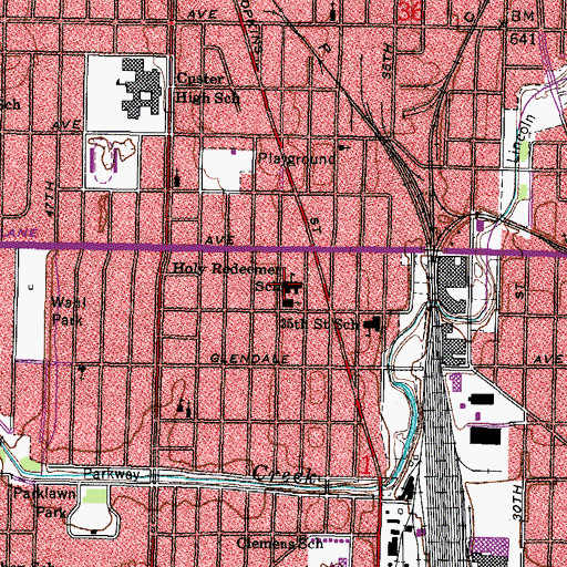 Topographic Map of Maasai Institute, WI