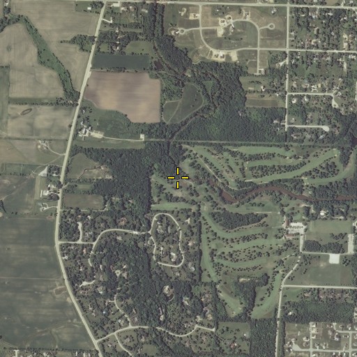Aerial/Satellite Image of Hoods Creek, WI