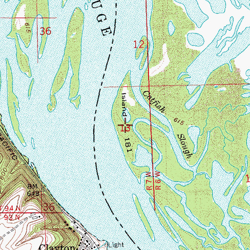 Topographic Map of Island Number One Hundred Eighty-one, WI