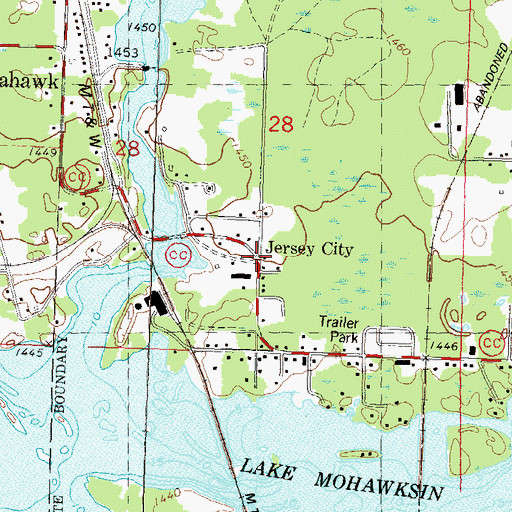 Topographic Map of Jersey City, WI