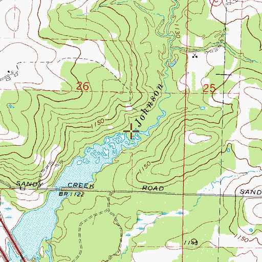 Topographic Map of Johnson Creek, WI