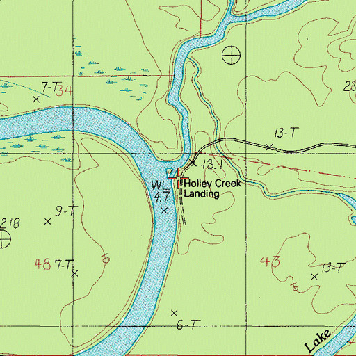 Topographic Map of Montgomery Hill Landing, AL