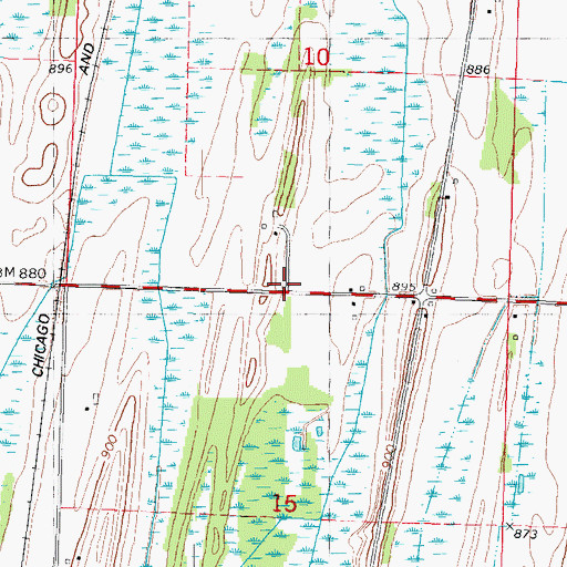 Topographic Map of Kennedy School (historical), WI