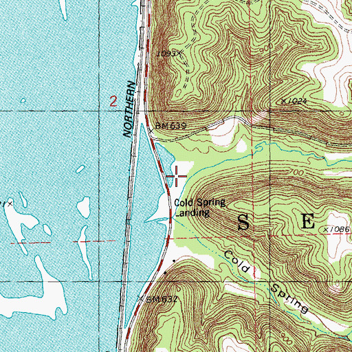 Topographic Map of Kettle Hollow, WI