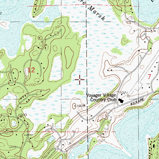 Topographic Map of Kilkare Marsh, WI