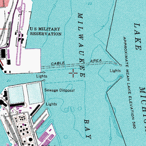 Topographic Map of Kinnickinnic River, WI