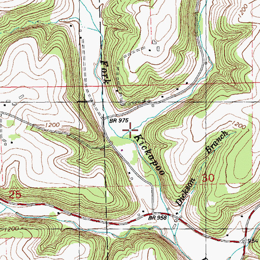 Topographic Map of Knapp Valley, WI