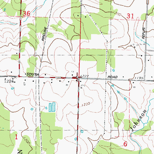 Topographic Map of Kosciusko School, WI