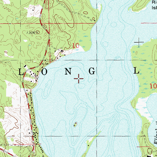 Topographic Map of Kunz Island, WI