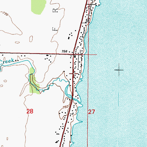 Topographic Map of Lakeview School, WI