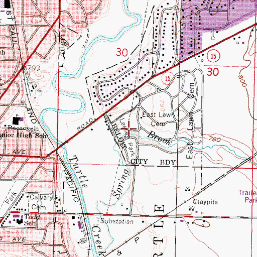 Topographic Map of Leeson Park, WI
