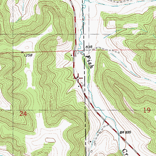Topographic Map of Lincoln School, WI