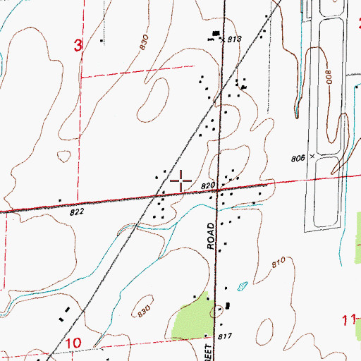Topographic Map of Lincoln School (historical), WI