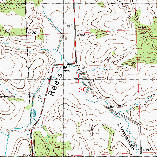 Topographic Map of Linnehan Valley, WI