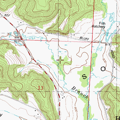 Topographic Map of Lins Valley, WI
