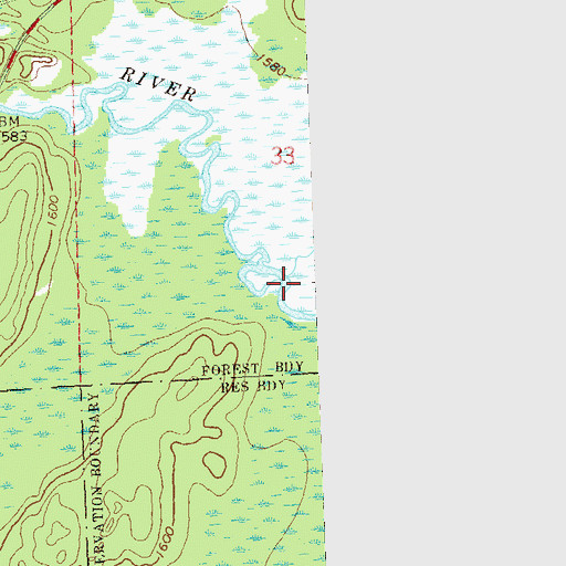 Topographic Map of Little Bear Creek, WI