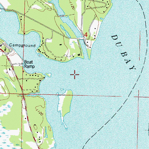 Topographic Map of Little Eau Pleine River, WI