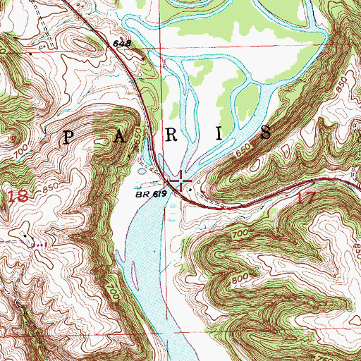 Topographic Map of Little Platte River, WI