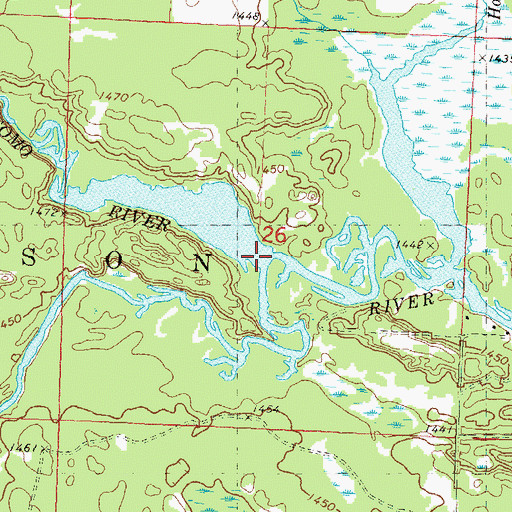 Topographic Map of Little Somo River, WI