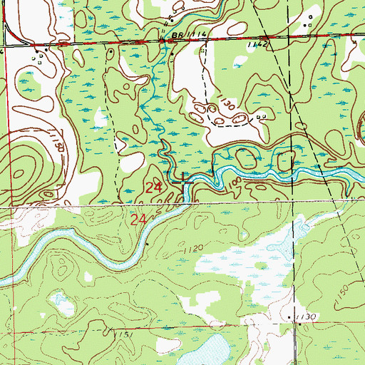 Topographic Map of Little Thornapple River, WI