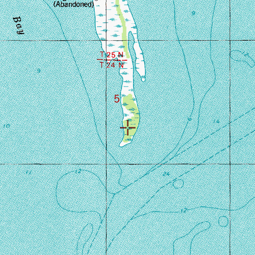 Topographic Map of Long Tail Point, WI