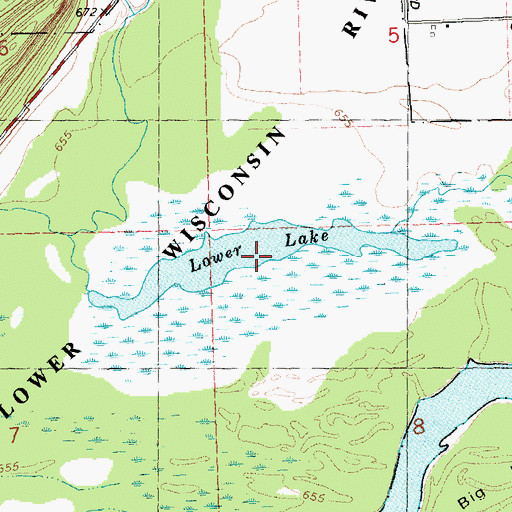 Topographic Map of Lower Lake, WI