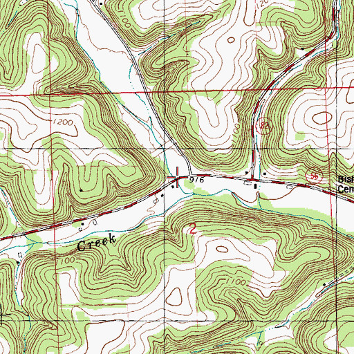 Topographic Map of Maple Dale, WI