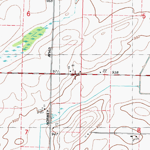 Topographic Map of Maple Grove School (historical), WI