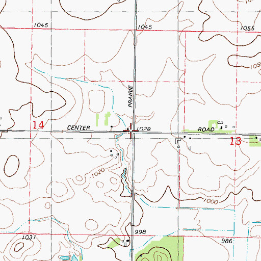 Topographic Map of Maple Lawn School (historical), WI