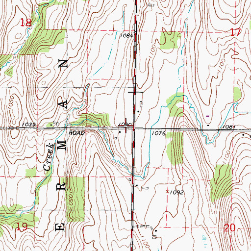 Topographic Map of Maple Lawn School (historical), WI