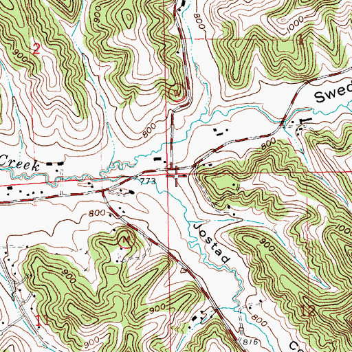 Topographic Map of Maple Shade School, WI