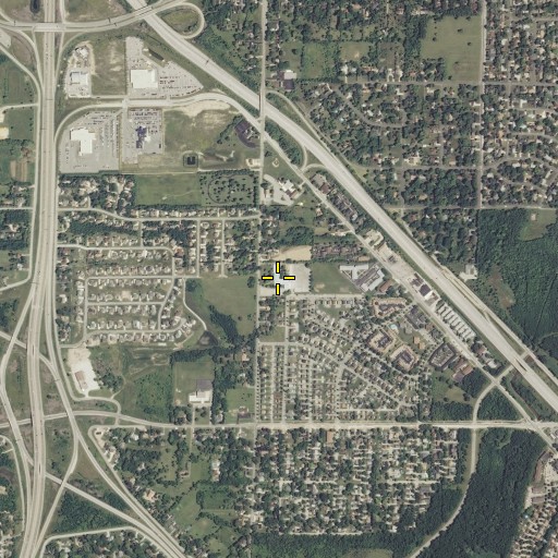 Aerial/Satellite Image of Maple Tree Elementary School, WI