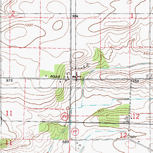 Topographic Map of McConnell School (historical), WI